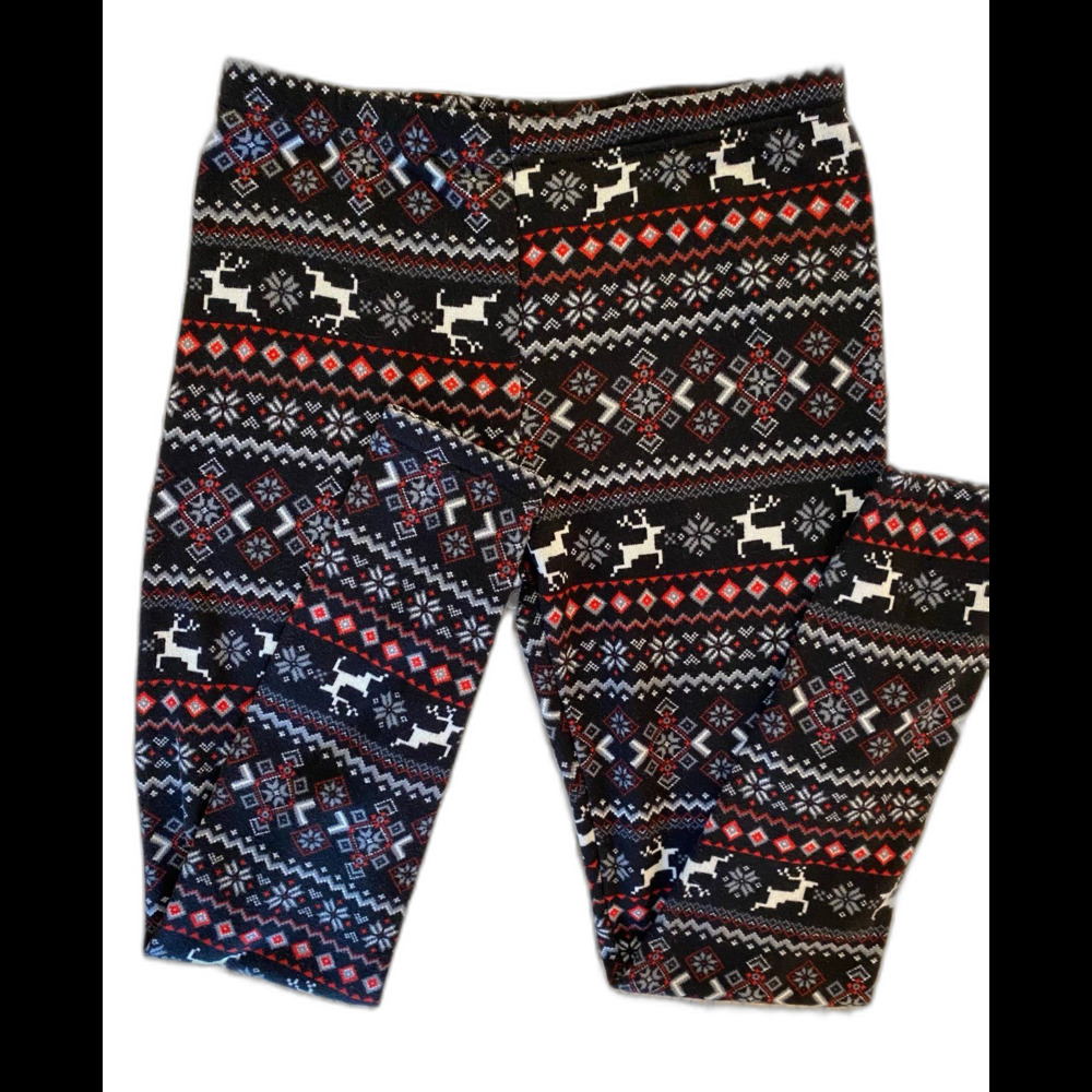 Faded glory Womens Size‎ Medium Winter Christmas Holiday Reindeer Pajama Pants